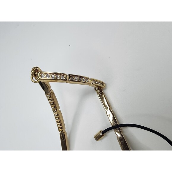 Rare Genuine Swarovski Hair Band Yellow Gold tone, 200 Crystals. - Picture 6 of 15